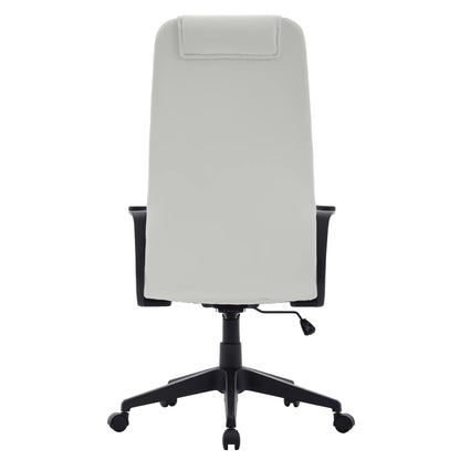 Nexa High-Back Conference Office Chair in Leather/Polyester Adjustable Height Swivel and Tilt - Elax Furniture
