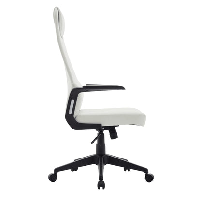 Nexa High-Back Conference Office Chair in Leather/Polyester Adjustable Height Swivel and Tilt - Elax Furniture
