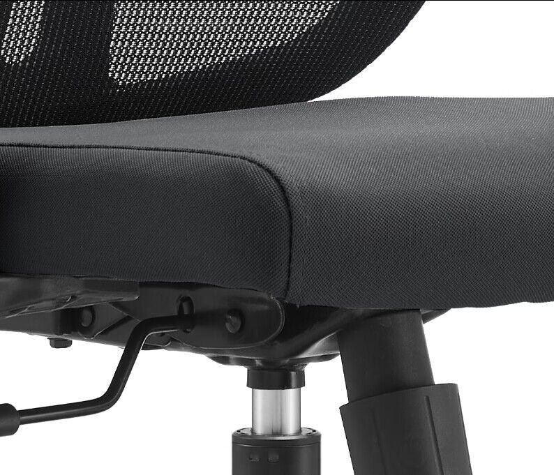 Nift Adjustable Upholstered Office Chair with Foam Filled Seat and Mesh Back and Headrest - Elax Furniture