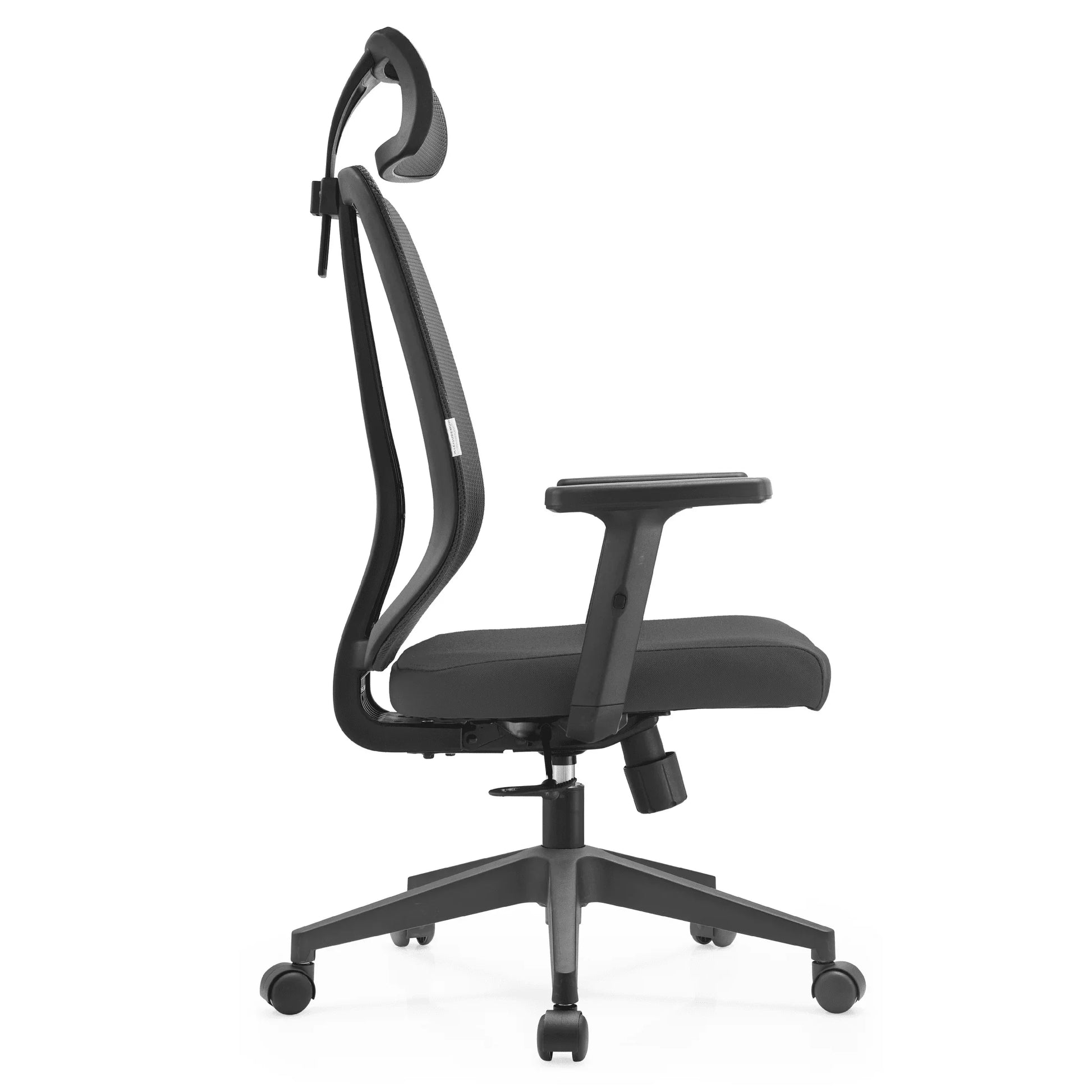 Nift Adjustable Upholstered Office Chair with Foam Filled Seat and Mesh Back and Headrest - Elax Furniture
