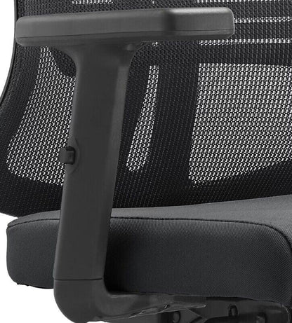 Nift Adjustable Upholstered Office Chair with Foam Filled Seat and Mesh Back and Headrest - Elax Furniture