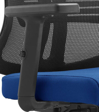 Nift Adjustable Upholstered Office Chair with Foam Filled Seat and Mesh Back and Headrest - Elax Furniture