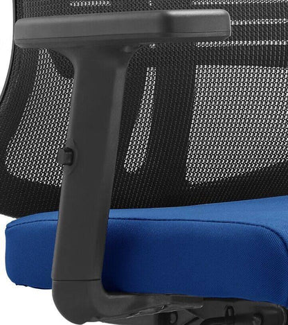 Nift Adjustable Upholstered Office Chair with Foam Filled Seat and Mesh Back and Headrest - Elax Furniture