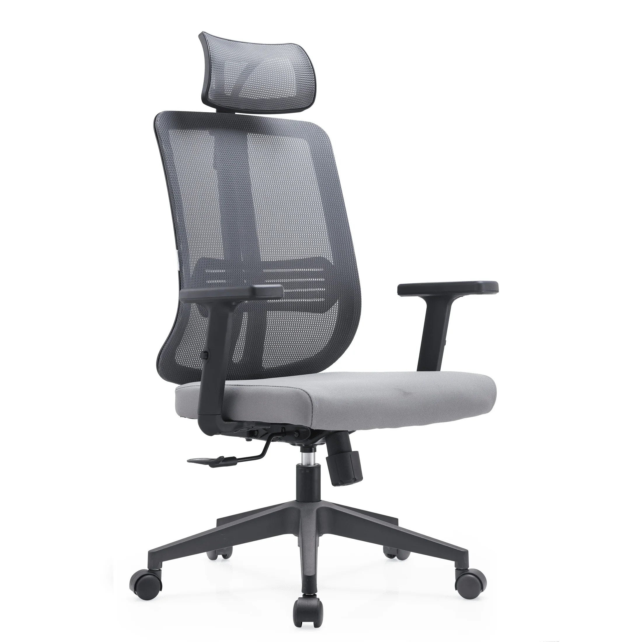 Nift Adjustable Upholstered Office Chair with Foam Filled Seat and Mesh Back and Headrest - Elax Furniture