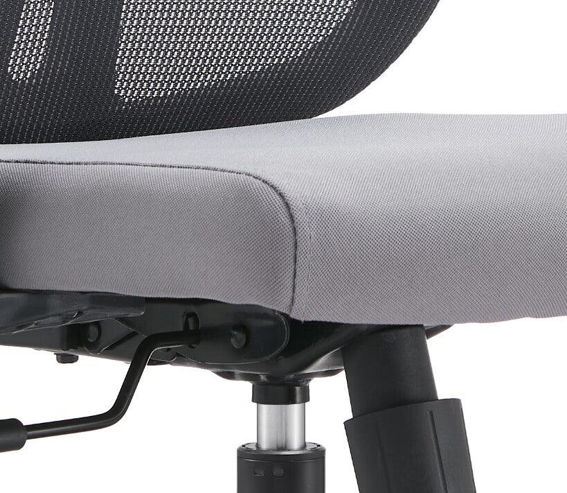 Nift Adjustable Upholstered Office Chair with Foam Filled Seat and Mesh Back and Headrest - Elax Furniture
