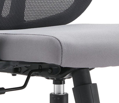 Nift Adjustable Upholstered Office Chair with Foam Filled Seat and Mesh Back and Headrest - Elax Furniture