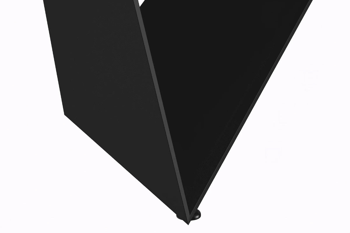 Nuvor Dining Table with Rectangular Sintered Stone/Glass Tabletop and Steel Legs - Elax Furniture