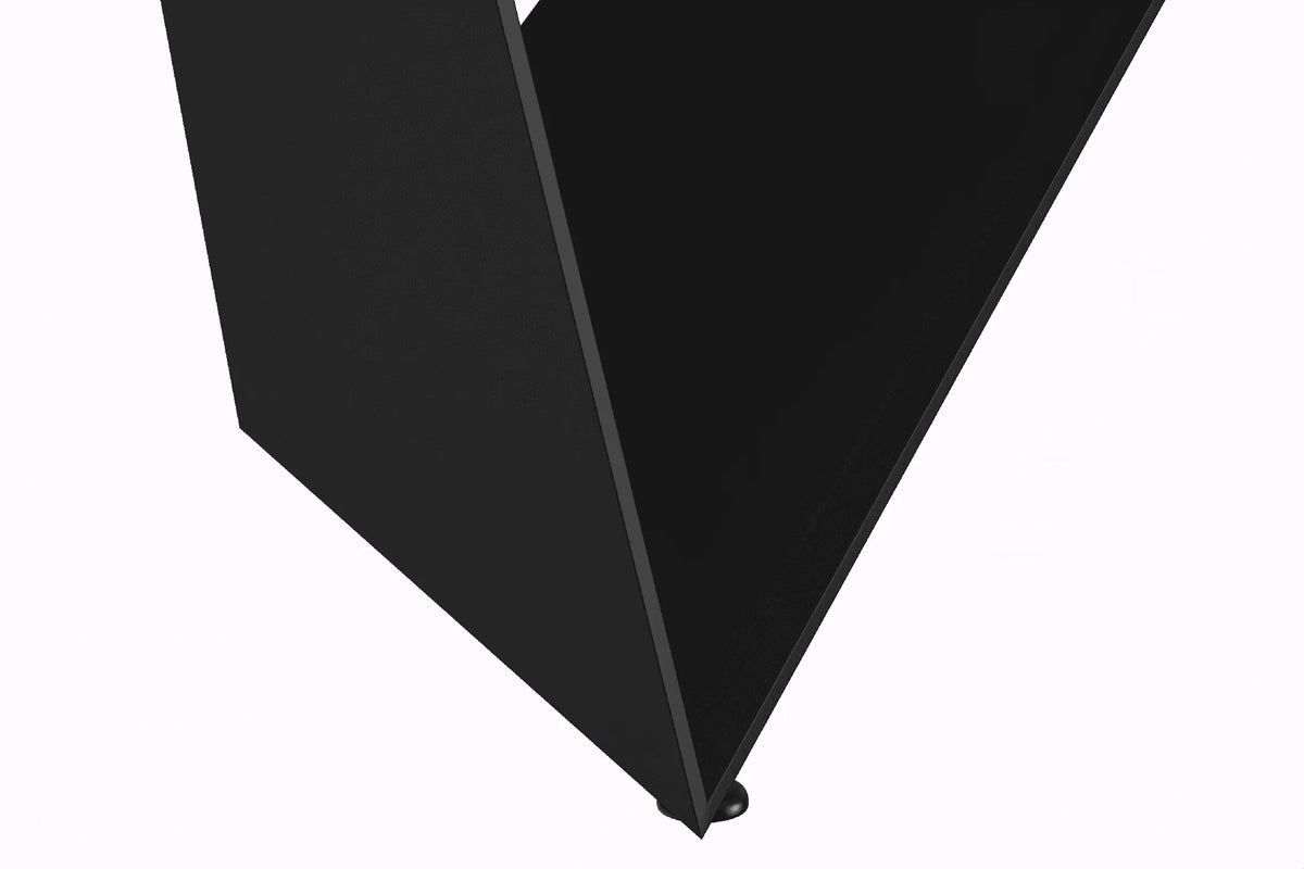 Nuvor Dining Table with Rectangular Sintered Stone/Glass Tabletop and Steel Legs - Elax Furniture