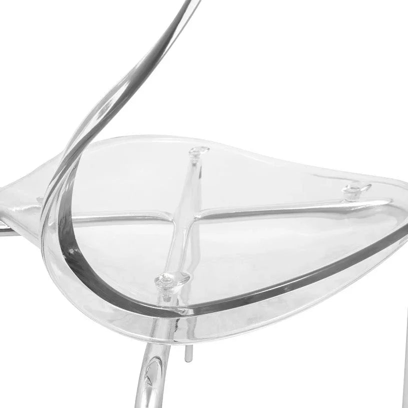 Oyster Modern Dining Side Chair with Chrome Legs - Elax Furniture