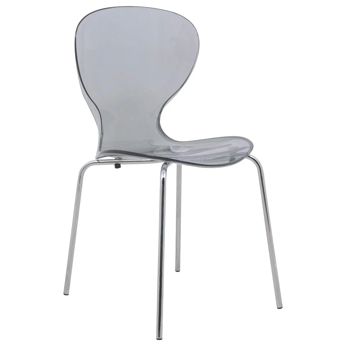 Modern Oyster Transparent Side Chair Set of 4 - Elax Furniture
