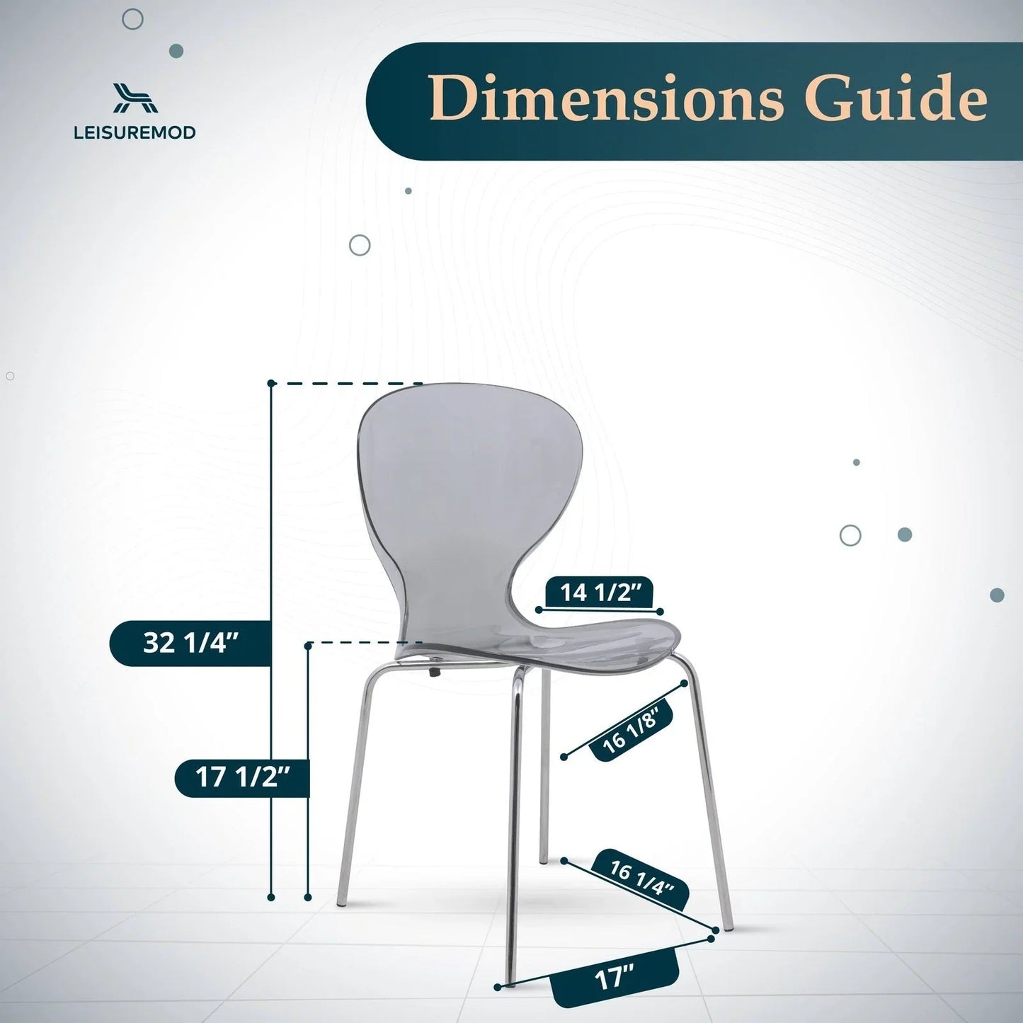 Oyster Modern Dining Side Chair with Chrome Legs - Elax Furniture