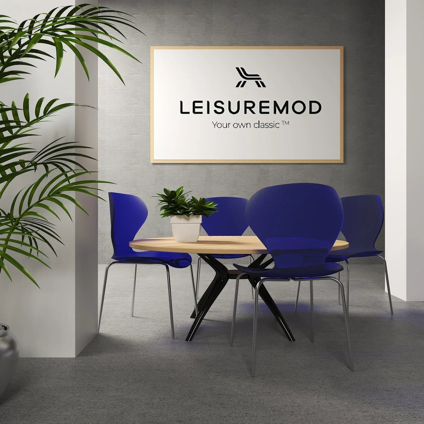 Oyster Modern Dining Side Chair with Chrome Legs - Elax Furniture