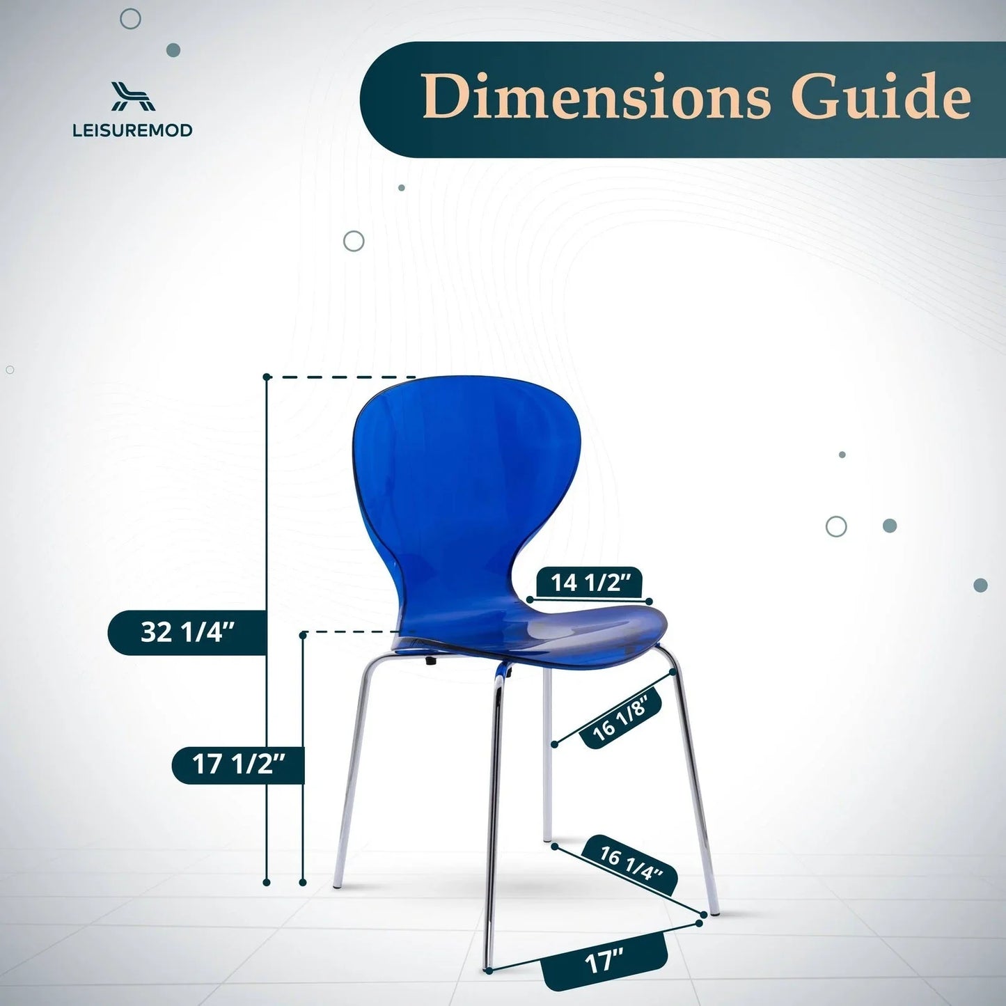 Oyster Modern Dining Side Chair with Chrome Legs - Elax Furniture