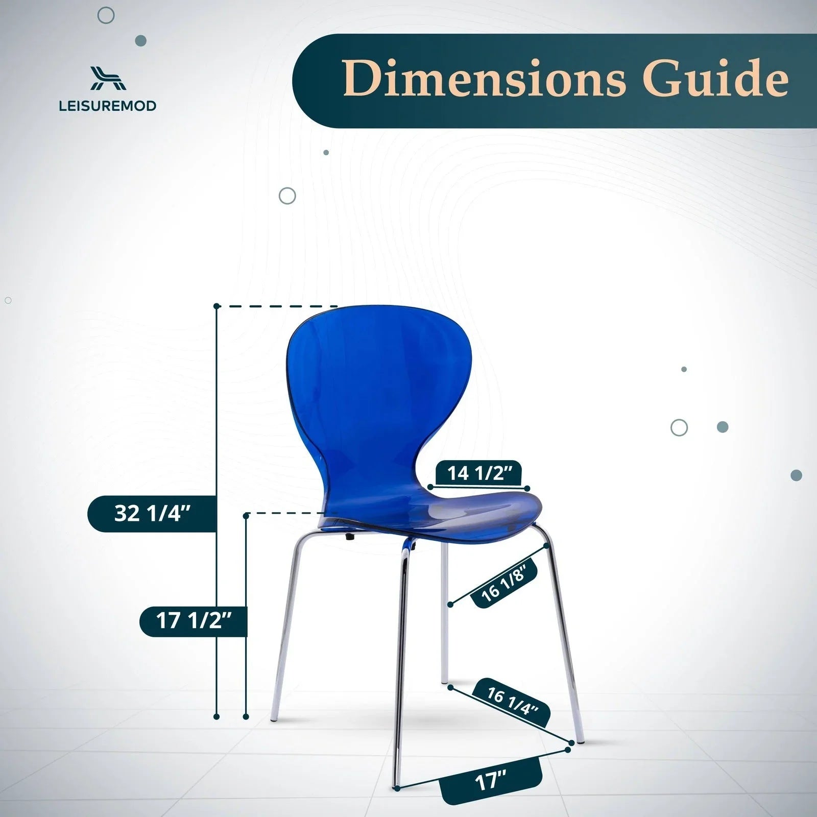 Oyster Modern Dining Side Chair with Chrome Legs - Elax Furniture