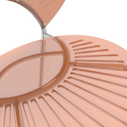 Opulent Modern Plastic Dining Chair in Chrome Metal Legs Set of 2 - Elax Furniture