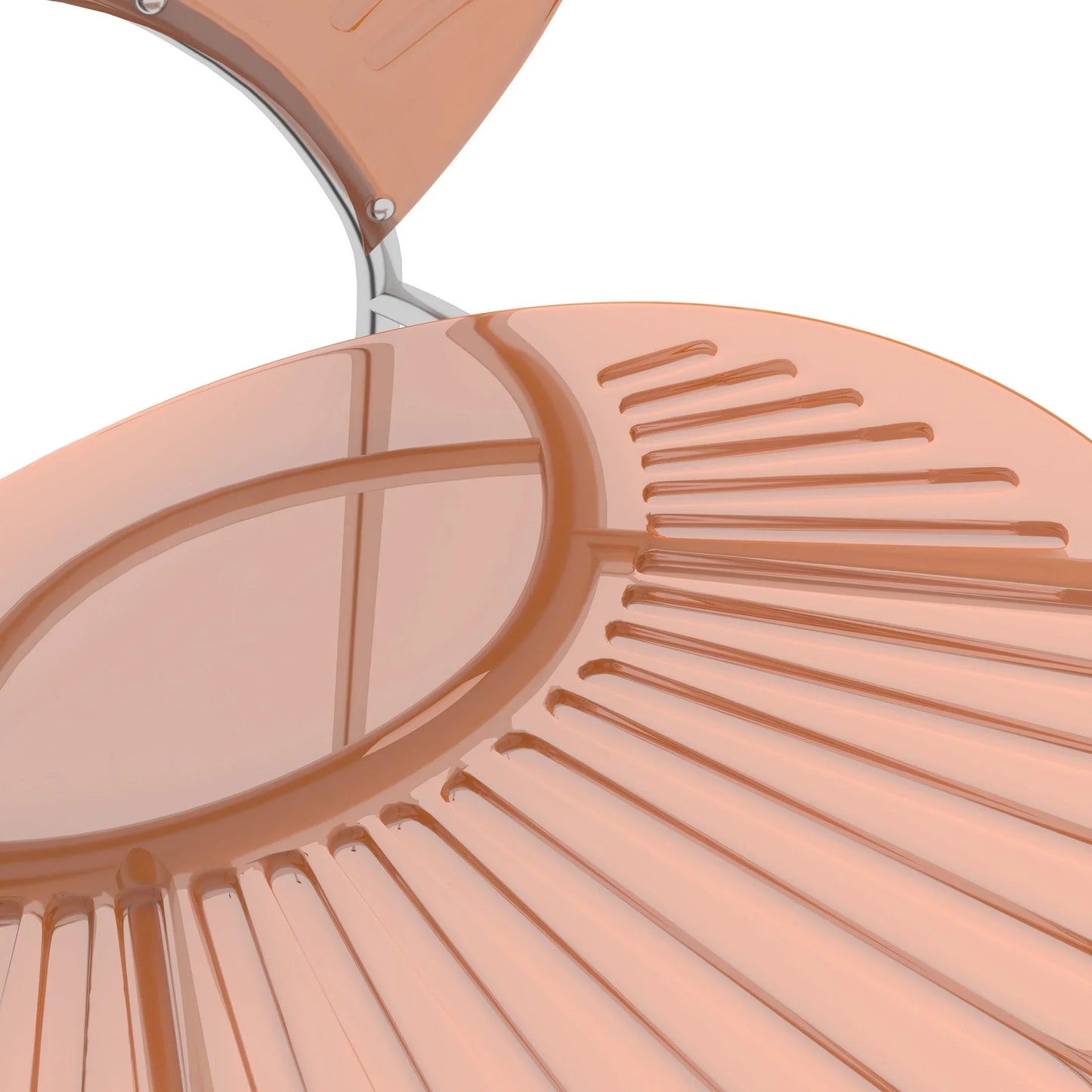 Opulent Modern Plastic Dining Chair in Chrome Metal Legs Set of 4 - Elax Furniture