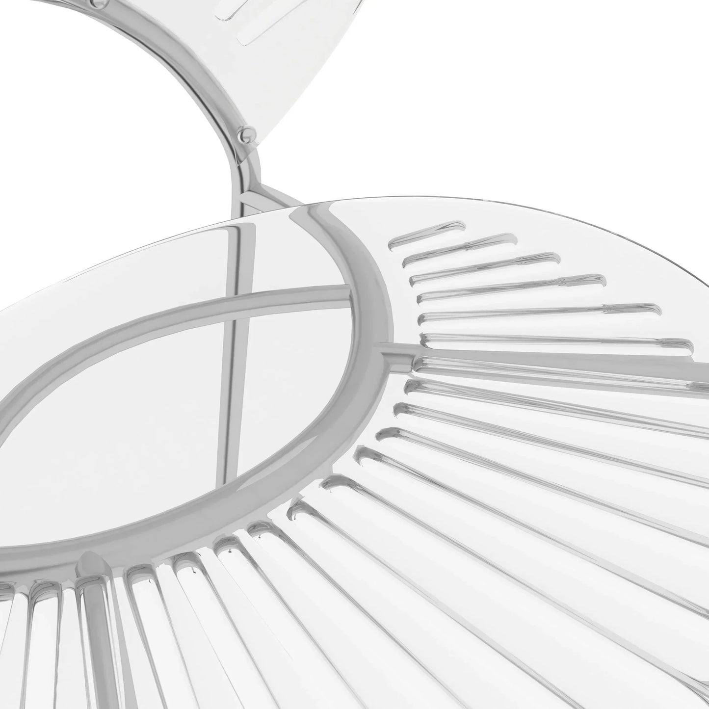 Opulent Modern Plastic Dining Chair in Chrome Metal Legs Set of 2 - Elax Furniture