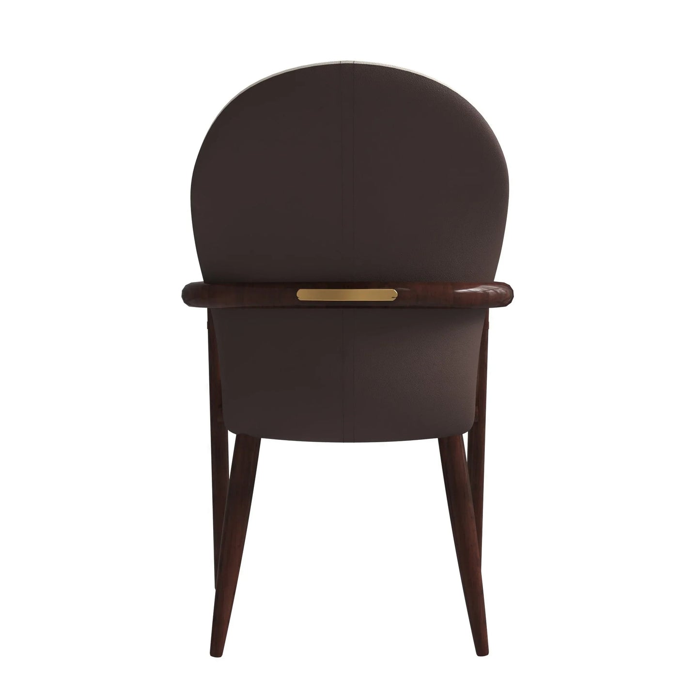 Opaline Dining Chair in Velvet or Leather Upholstery with Rubberwood Frame with Gold Accents - Elax Furniture