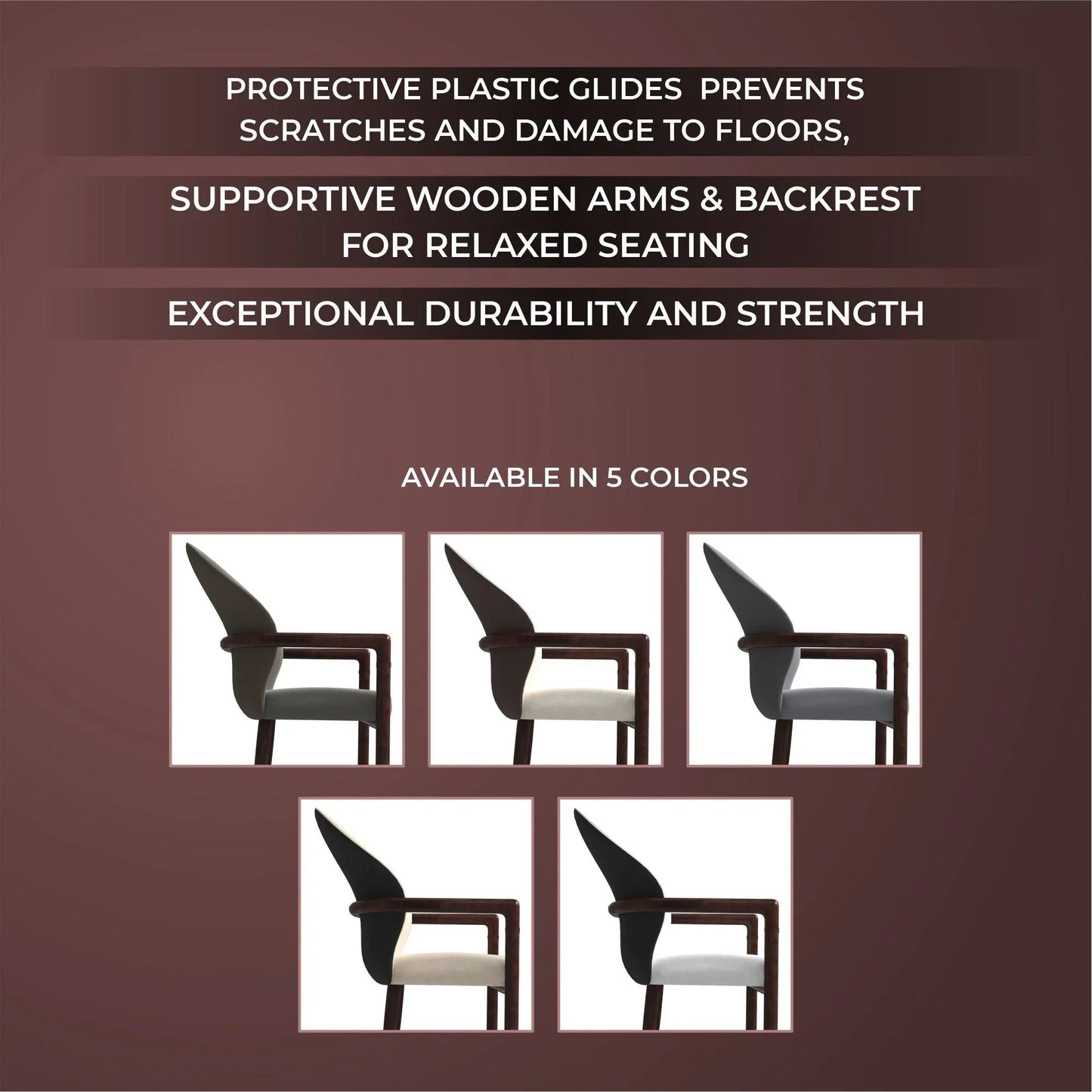 Opaline Dining Chair in Velvet or Leather Upholstery with Rubberwood Frame with Gold Accents - Elax Furniture