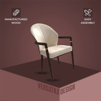 Opaline Dining Chair in Velvet or Leather Upholstery with Rubberwood Frame with Gold Accents - Elax Furniture