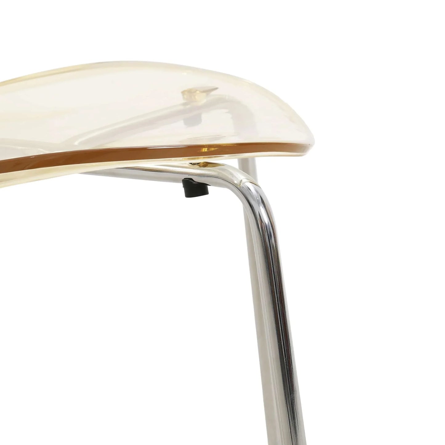 Modern Oyster Transparent Side Chair Set of 2 - Elax Furniture