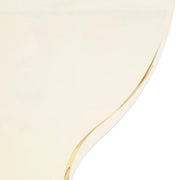 Oyster Modern Transparent Side Chart in White Base - Elax Furniture