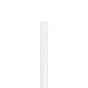 Oyster Modern Transparent Side Chart in White Base - Elax Furniture