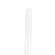 Oyster Modern Transparent Side Chart in White Base - Elax Furniture