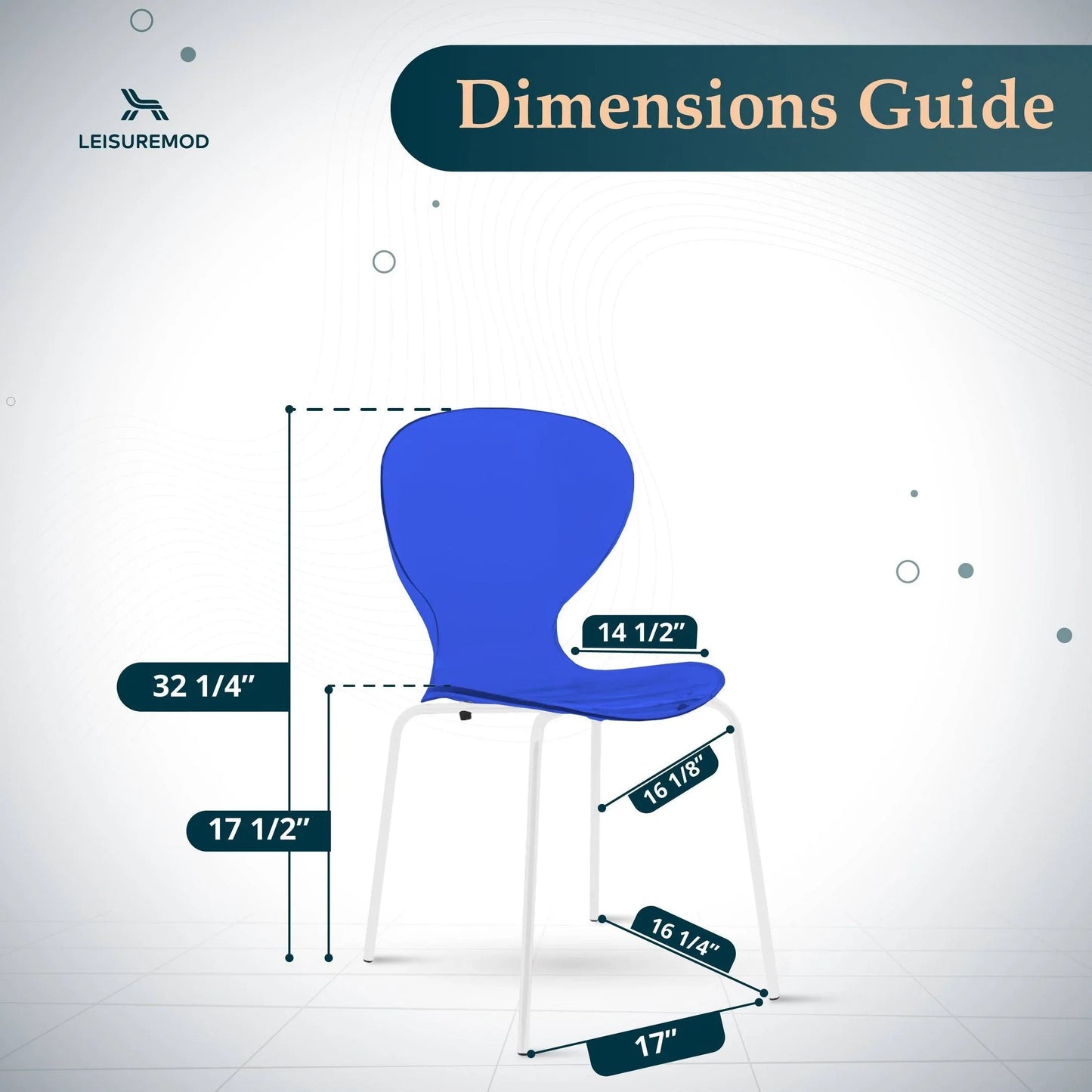Oyster Modern Transparent Side Chair in White Base Set of 4 - Elax Furniture