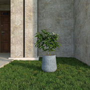 Orchid Modern Tapered Round Planter Pot in Fiberstone and Clay Weather Resistant Design - Elax Furniture