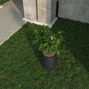 Orchid Modern Tapered Round Planter Pot in Fiberstone and Clay Weather Resistant Design - Elax Furniture