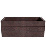 Oasis Rectangular Fiberstone and Clay Planter for Indoor and Outdoor with Drainage Holes - Elax Furniture
