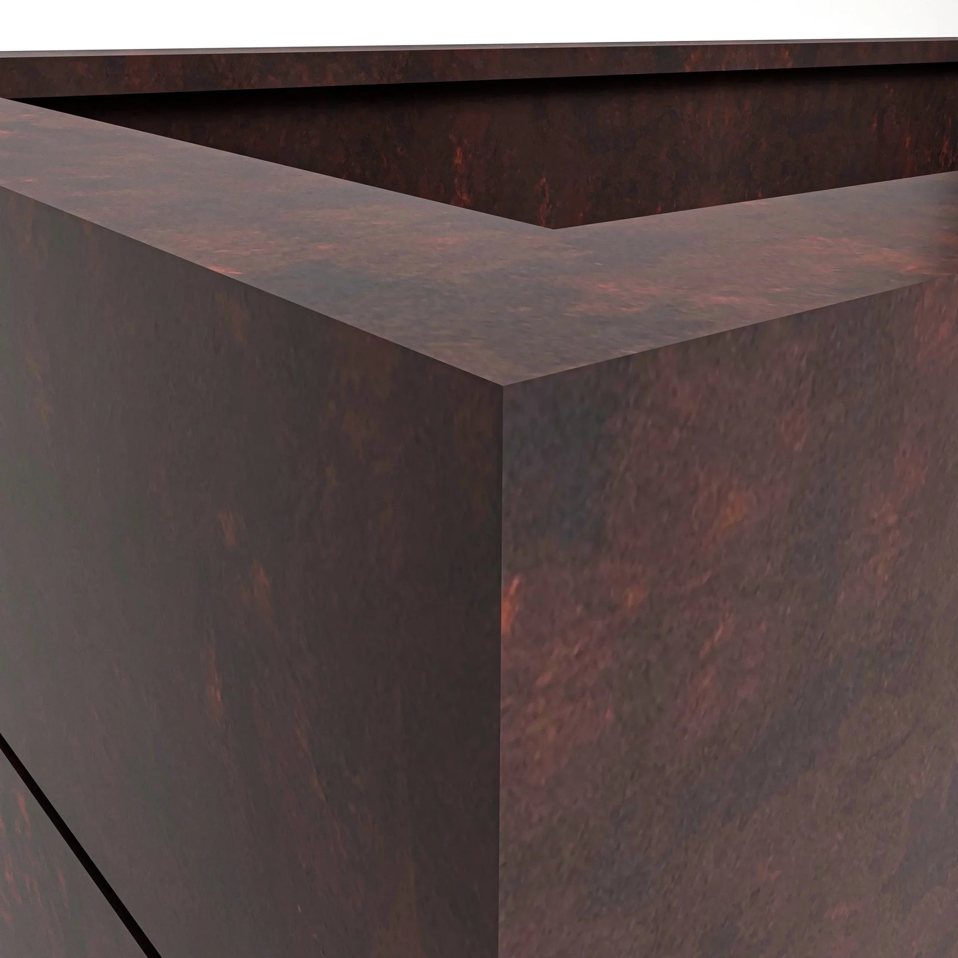 Oasis Rectangular Fiberstone and Clay Planter for Indoor and Outdoor with Drainage Holes - Elax Furniture