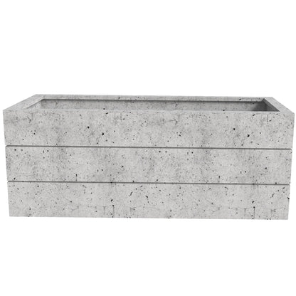 Oasis Rectangular Fiberstone and Clay Planter for Indoor and Outdoor with Drainage Holes - Elax Furniture