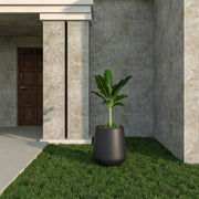 Orchid Modern Tapered Round Planter Pot in Fiberstone and Clay Weather Resistant Design - Elax Furniture