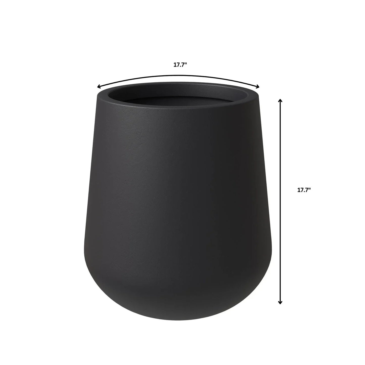 Orchid Modern Tapered Round Planter Pot in Fiberstone and Clay Weather Resistant Design - Elax Furniture