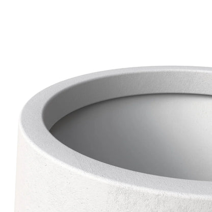 Orchid Modern Tapered Round Planter Pot in Fiberstone and Clay Weather Resistant Design - Elax Furniture
