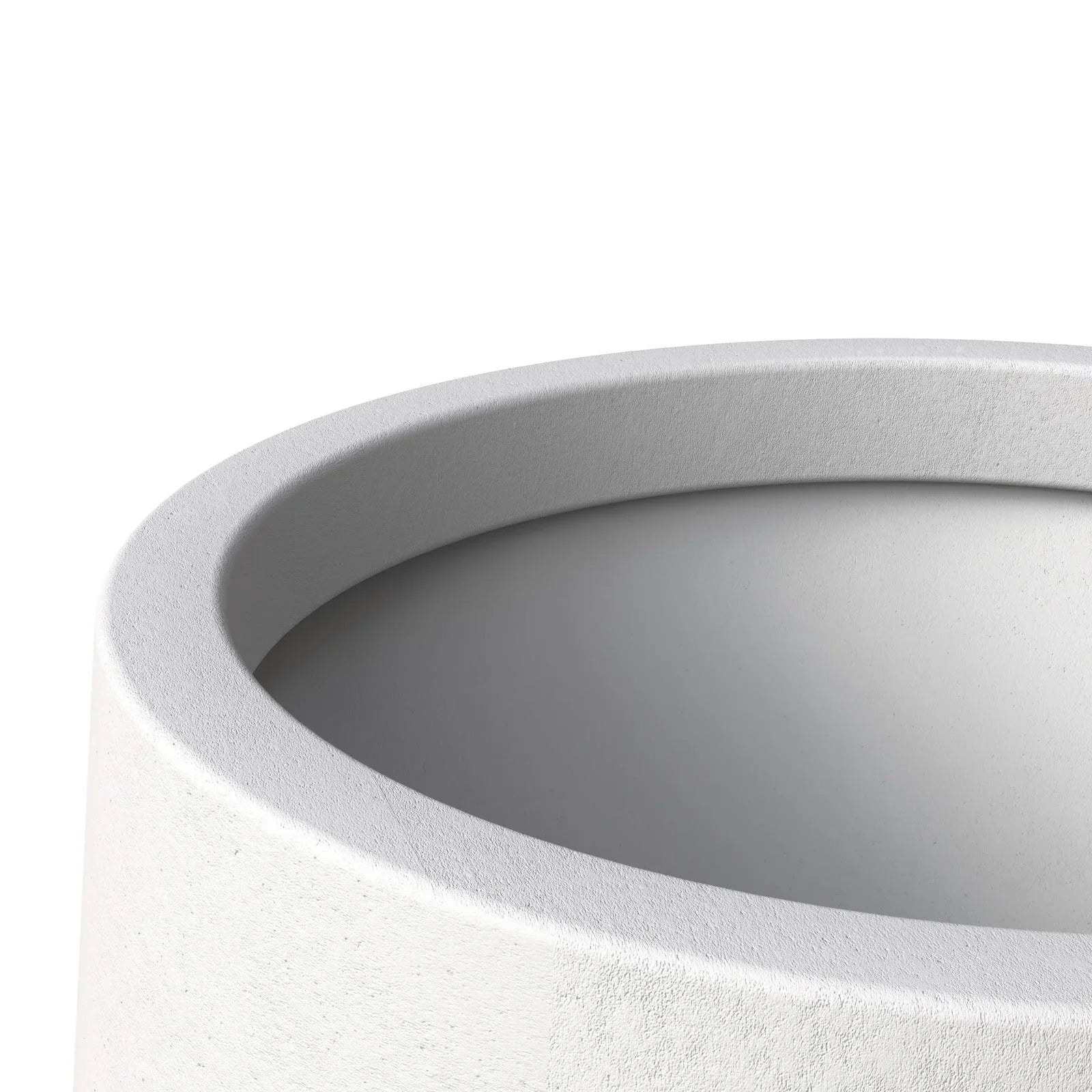 Orchid Modern Tapered Round Planter Pot in Fiberstone and Clay Weather Resistant Design - Elax Furniture