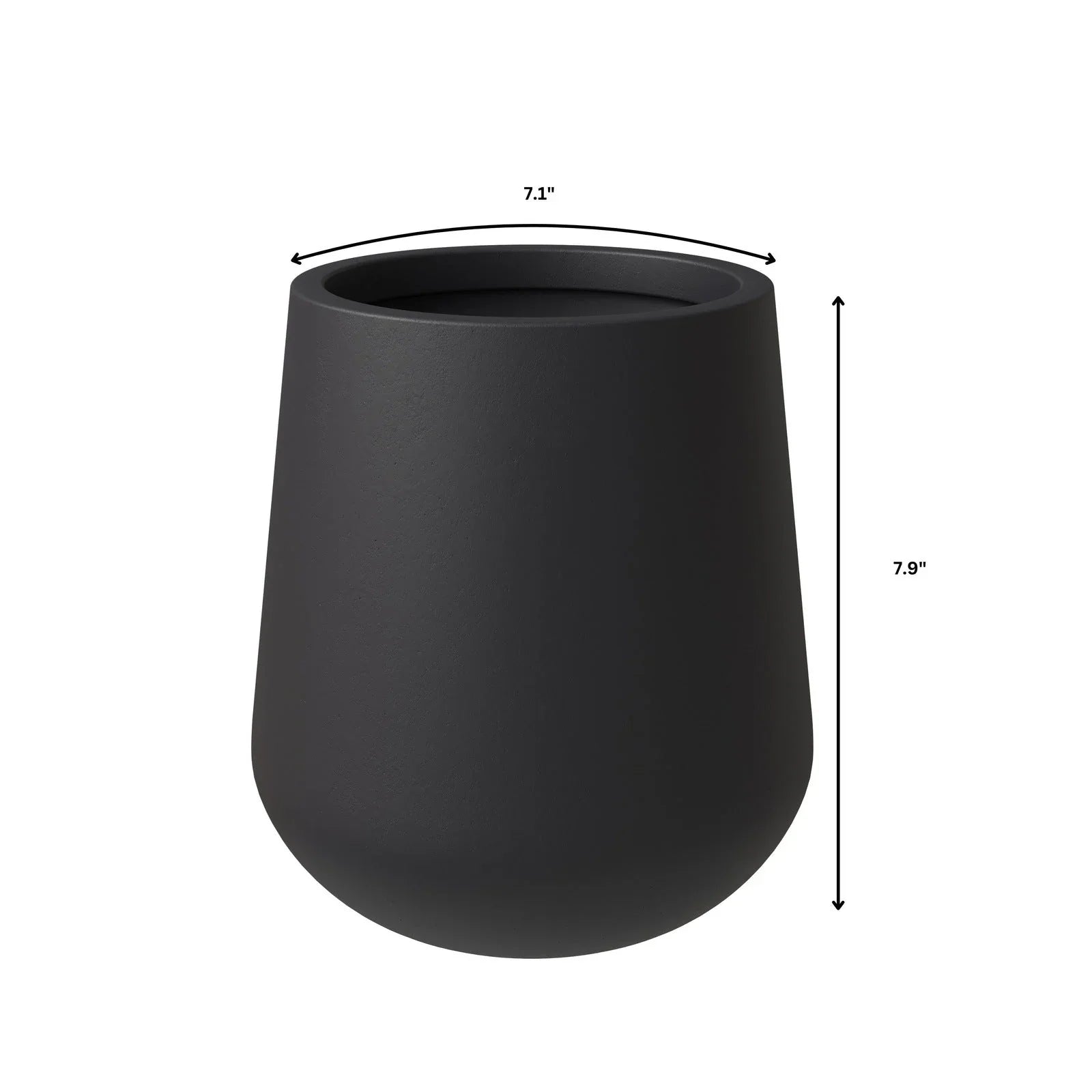 Orchid Modern Tapered Round Planter Pot in Fiberstone and Clay Weather Resistant Design - Elax Furniture