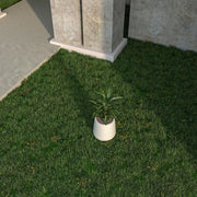 Orchid Modern Tapered Round Planter Pot in Fiberstone and Clay Weather Resistant Design - Elax Furniture