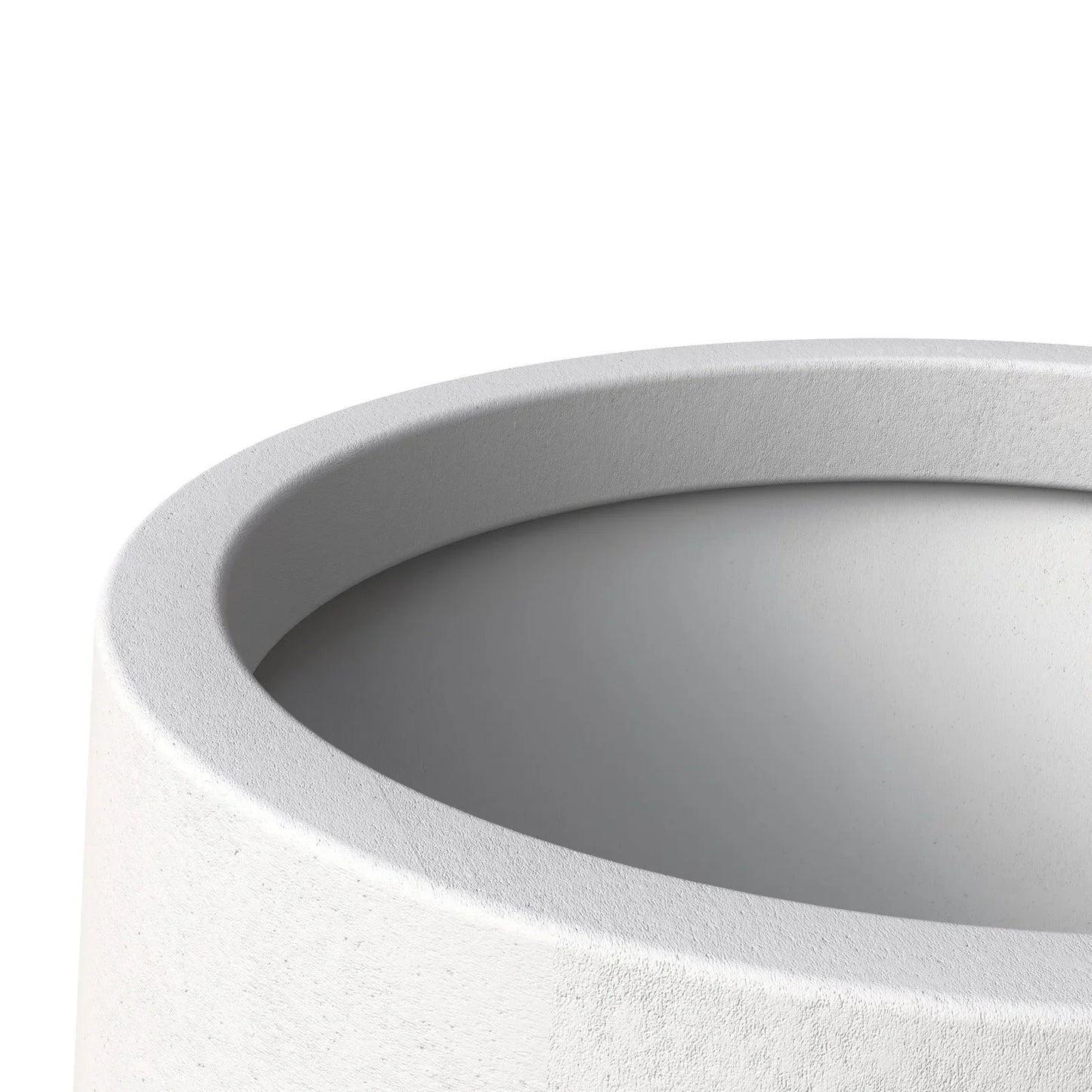 Orchid Modern Tapered Round Planter Pot in Fiberstone and Clay Weather Resistant Design - Elax Furniture