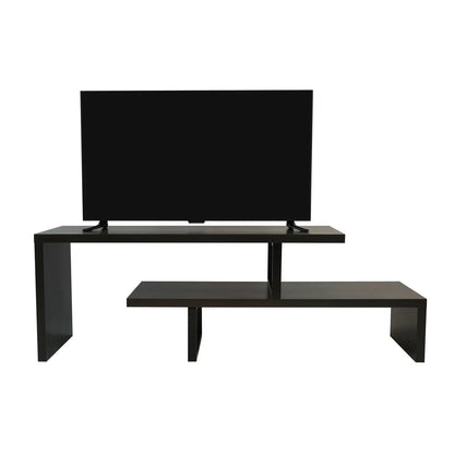 Orford Mid-Century Modern TV Stand with MDF Shelves and Powder Coated Iron Legs for Living Room - Elax Furniture