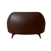 Opula Single-Seater Leather Sofa Accent Armchair with Stainless Steel Legs - Elax Furniture