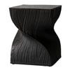 Onyx Square Side Table in Fiberstone Assembled Accent End Table