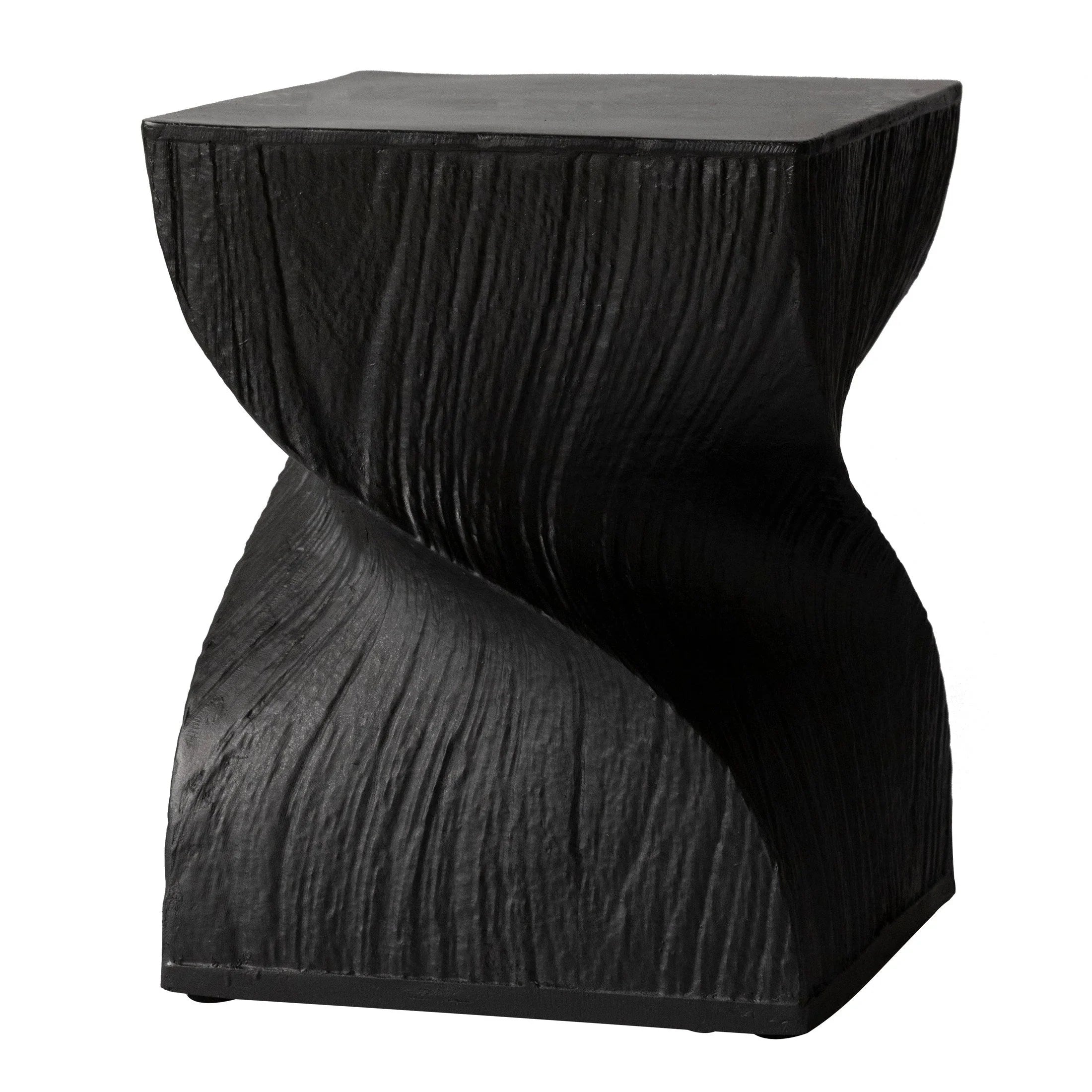 Onyx Square Side Table in Fiberstone Assembled Accent End Table - Elax Furniture