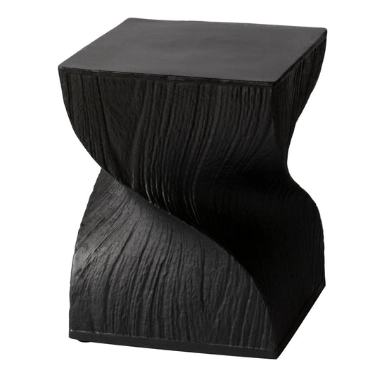 Onyx Square Side Table in Fiberstone Assembled Accent End Table - Elax Furniture