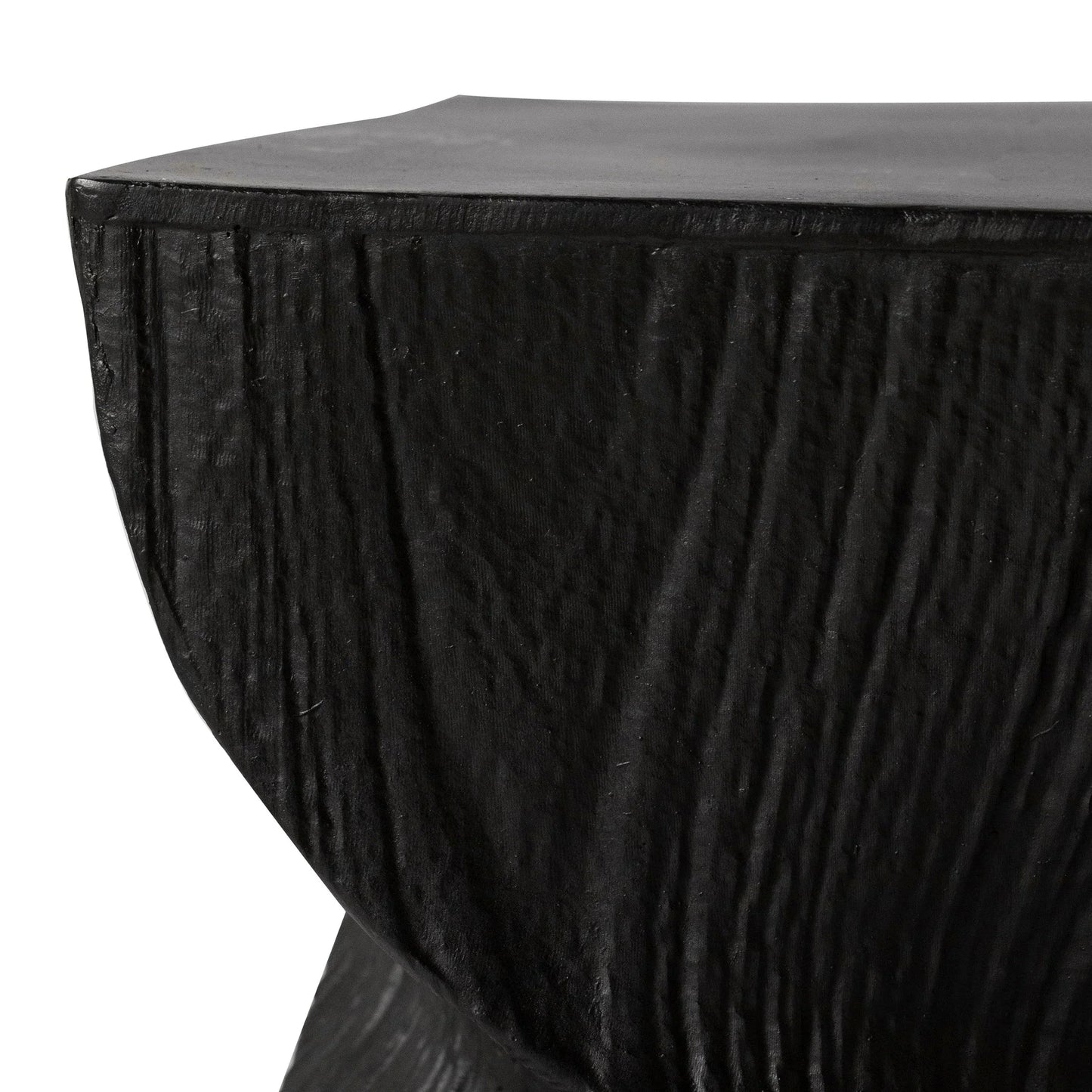 Onyx Square Side Table in Fiberstone Assembled Accent End Table - Elax Furniture