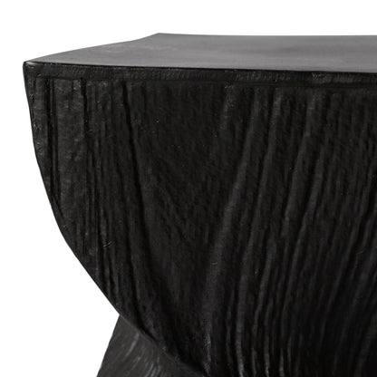 Onyx Square Side Table in Fiberstone Assembled Accent End Table - Elax Furniture