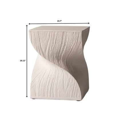 Onyx Square Side Table in Fiberstone Assembled Accent End Table - Elax Furniture