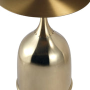 Oslo Side Table Round Stainless Steel Top and Pedestal Base - Elax Furniture